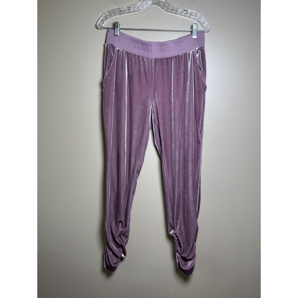 Mauve Juicy Couture Crushed Velvet Joggers Size L